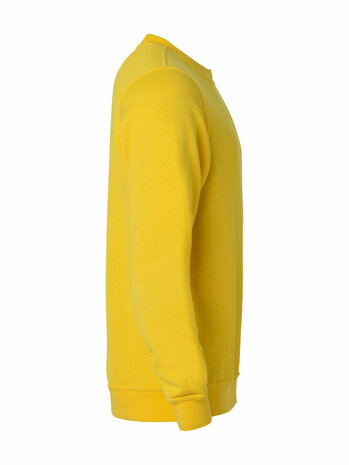 CLIQUE 021030 Basic Sweater Roundneck lemon BEDRUKKEN