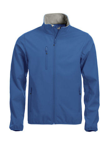 Softshell jas kobalt blauw borduren met Logo