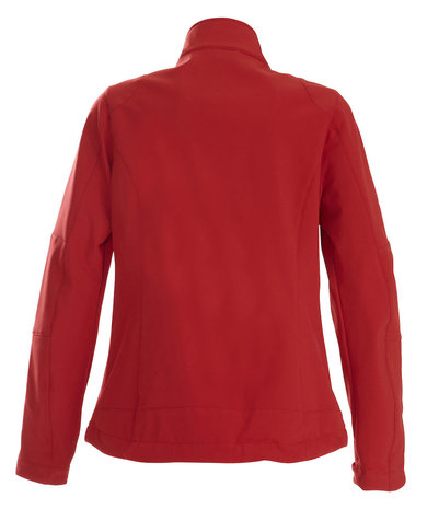 Dames Trial Softshell Jas rood BORDUREN