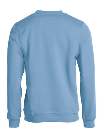 CLIQUE 021030 Basic Sweater Roundneck LICHT BLAUW BEDRUKKEN
