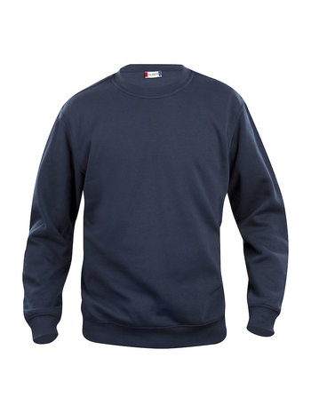 CLIQUE 021030 Basic Sweater Roundneck DARK NAVY BEDRUKKEN