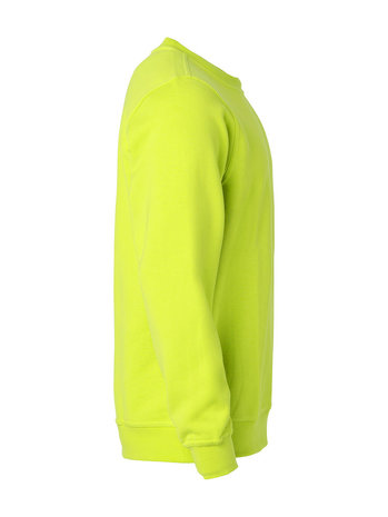 CLIQUE 021030 Basic Sweater Roundneck signaal groen BEDRUKKEN