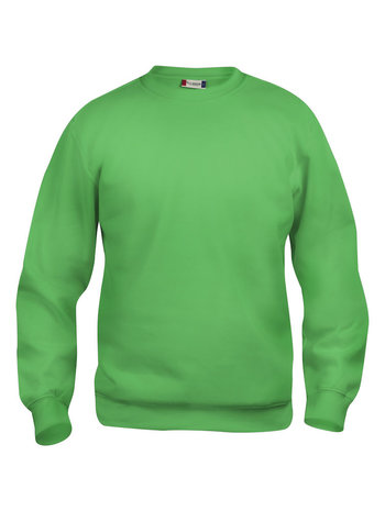 CLIQUE 021030 Basic Sweater Roundneck APPEL groen BEDRUKKEN