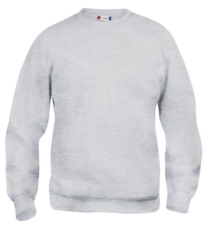 CLIQUE 021030 Basic Sweater Roundneck ASH BEDRUKKEN