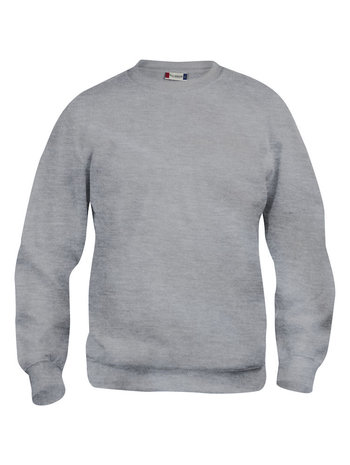 CLIQUE 021030 Basic Sweater Roundneck GRIJS MELANGE BEDRUKKEN