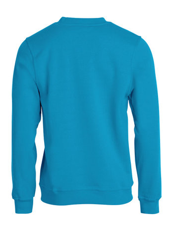 CLIQUE 021030 Basic Sweater Roundneck TURQUOISE BEDRUKKEN