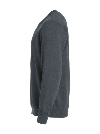 CLIQUE 021030 Basic Sweater Roundneck ANTRACIET MELANGE BEDRUKKEN