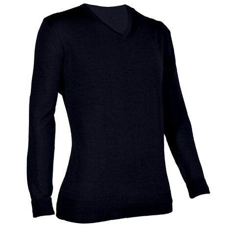 Caprara 933 Pullover trui zwart melee