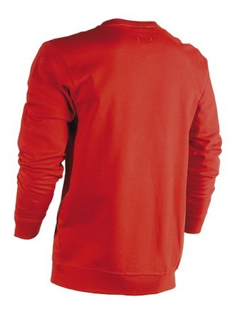21MSW1401 HEROCK VIDAR Sweater ROOD BORDUREN achterkant