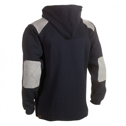 22MSW1301 HEROCK NAVY JUNO VEST met Capuchon BEDRUKKEN