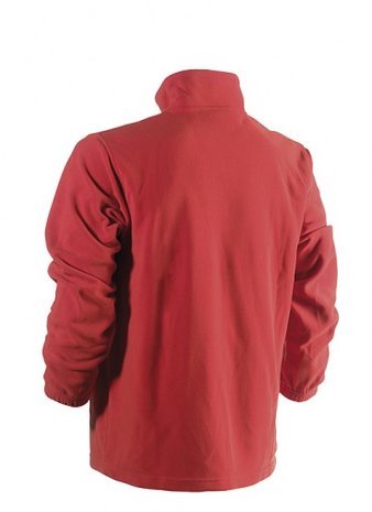 herock fleece sweater rood achterzijde